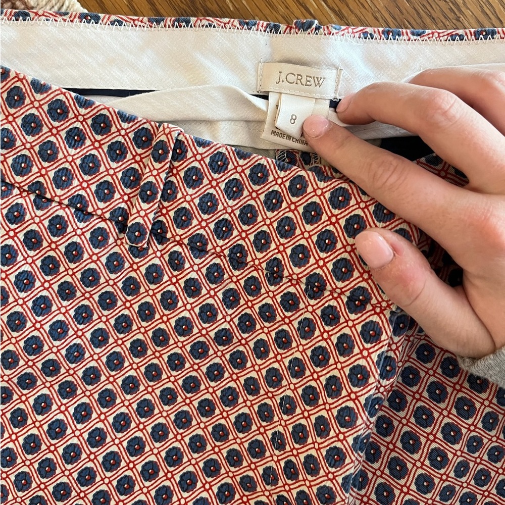 Jcrew Patterned Café Capri